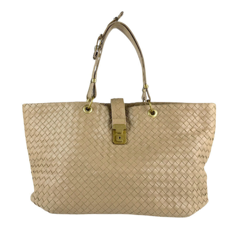 Bottega Veneta handbag Beige Tan intrecciato leather